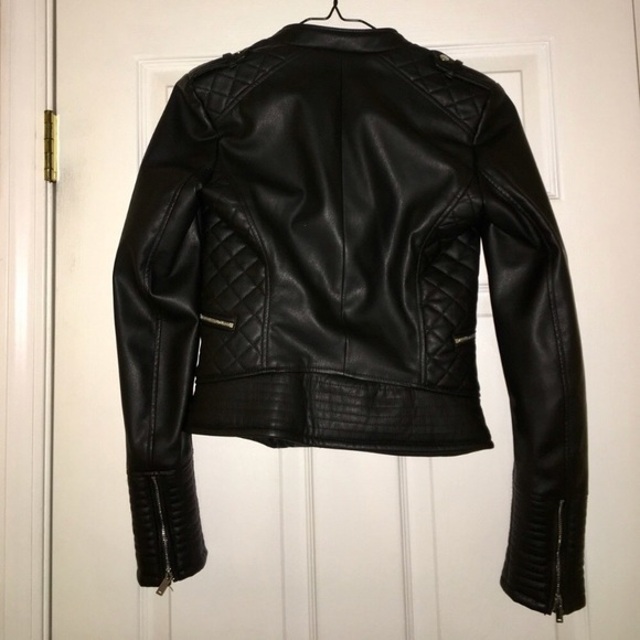 Zara Moto leather jacket - Picture 2 of 6